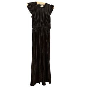 Women's Btween Black Sleeveless Ruffled Shoulders Jumpsuit Size 12